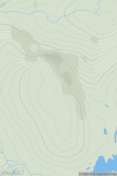 Thumbnail image for Beannan Mor [Lewis and Nearby Islands] [NB289100] showing contour plot for surrounding peak